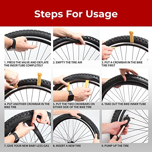 Fincci Fat Bike Inner Tubes 26 x 4.0 Pair 48mm Schrader Valve for Fat Electric Bicycle - Pack of 2 26x4.0 Fat Tire Bike Tube