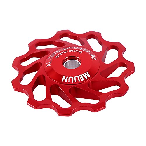 Ceramic Bike Jockey Wheels, Aluminum Alloy - 2pcs