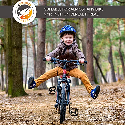 Lightweight Non-Slip Bike Pedals with Reflectors