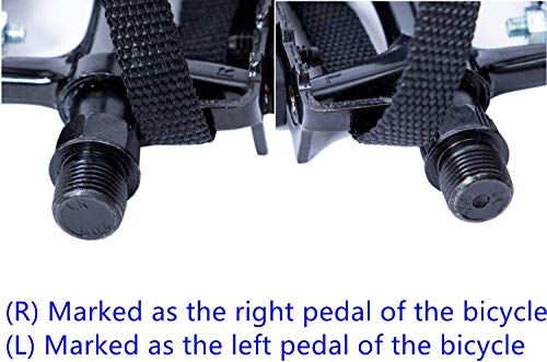 Multi-Purpose Spin Bike Pedals with Straps