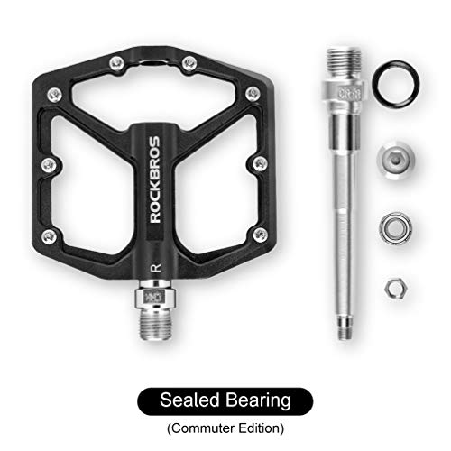 ROCKBROS Aluminum MTB Flat Pedals 9/16" Bearing