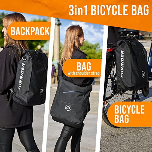 3in1 Waterproof Bike Bag with Backpack