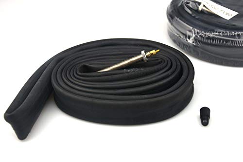 FANSPRO 2 Pack 700 x 28-32c Road Bike Inner Tubes, 60mm Presta Valve Premium Quality Butyl Inner Tube with 2 Tire Levers