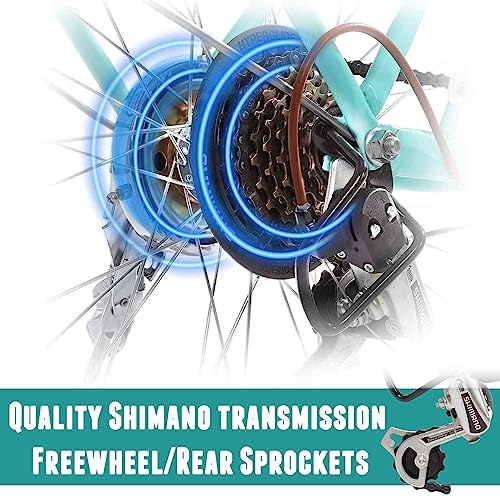 Women's 7-Speed Hybrid Cruiser Bike, Multiple Colors