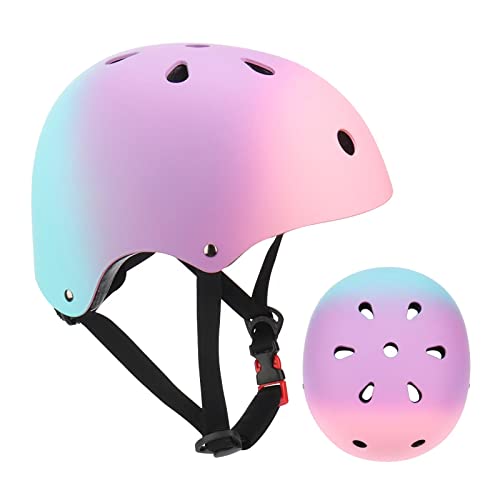 ZLEIOUY Kids Adjustable Helmet,Toddler Skateboard Helmets for Ages 2-3-5-8-14 Years Boys Girls, Multi-Sport Safety Cycling Skating Scooter Helmet