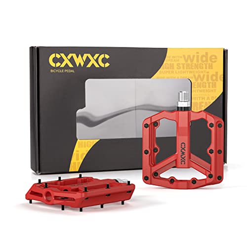 Lightweight Nylon Fiber MTB Pedals with Anti-Skid Nails