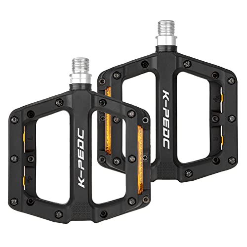 Reflective Road/MTB Bike Pedals (Black)