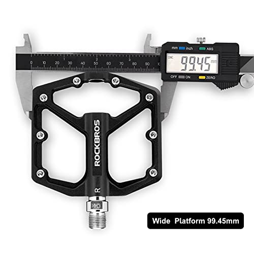 ROCKBROS Aluminum MTB Flat Pedals 9/16" Bearing