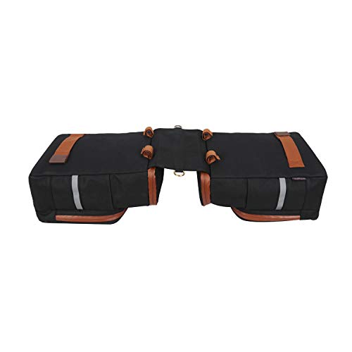 Canvas Bicycle Pannier with Insulated Trunk