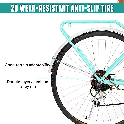 Women's 7-Speed Hybrid Cruiser Bike, Multiple Colors