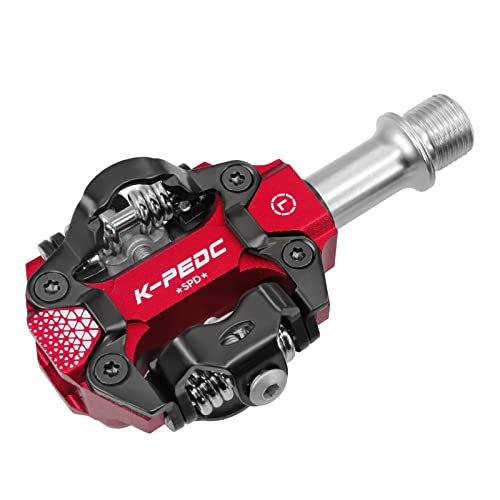 Dual-Sided Lightweight MTB Clipless Pedals with Cleats