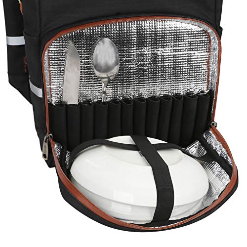 Canvas Bicycle Pannier with Insulated Trunk