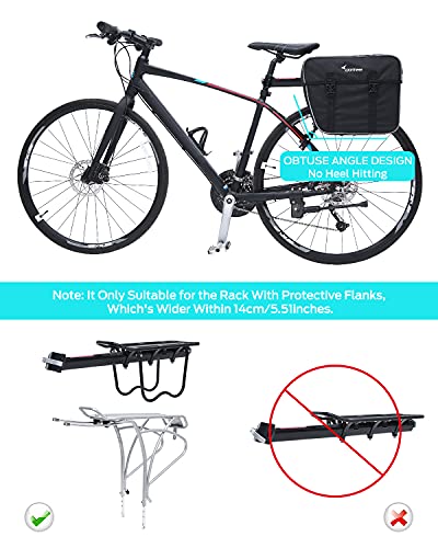 Sportneer Bike Panniers with Large Pockets & Hooks