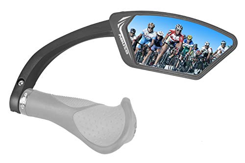 Blue Lens Bike Handlebar Mirror - Crystal Clear View