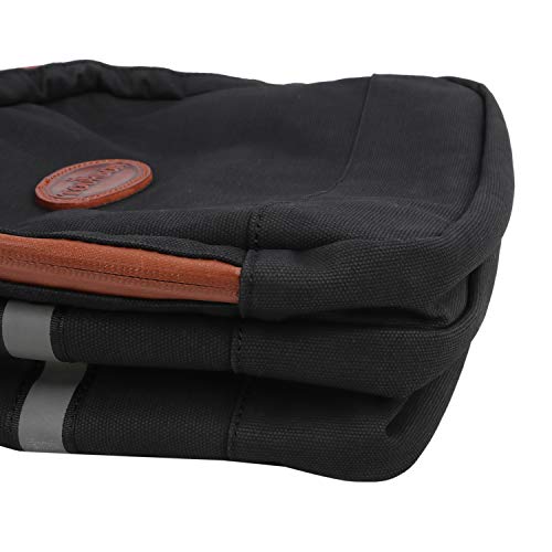 Canvas Bicycle Pannier with Insulated Trunk