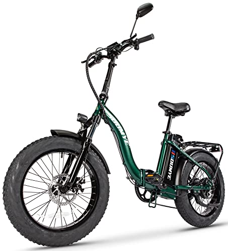 Folding 500W Electric Fat Tire E-Bike