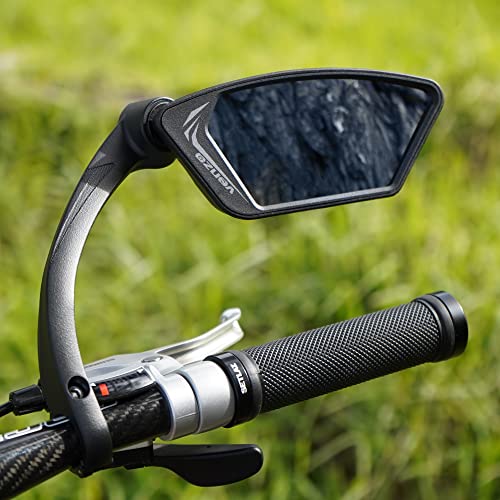 Blue Lens Bike Handlebar Mirror - Crystal Clear View