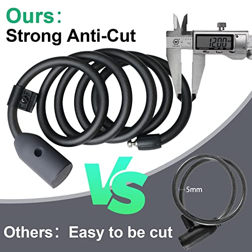 Fingerprint Bluetooth Bike Cable Lock