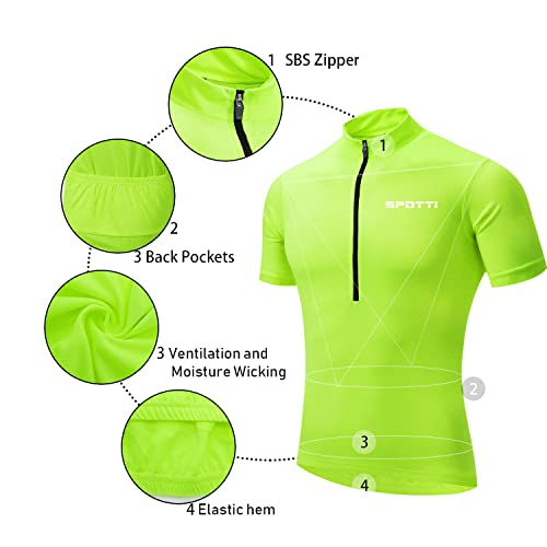 Men's Quick-Dry Cycling Jersey with Pockets