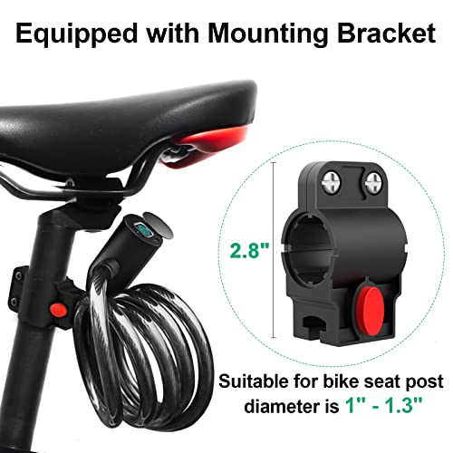 Fingerprint Bluetooth Bike Cable Lock