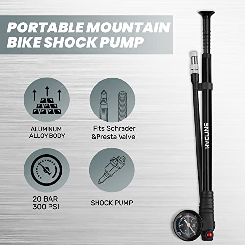 Mountain Bike Shock Pump - 300 PSI