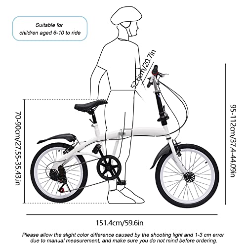 Folding Mountain Bike with 20" Wheels, 7-Speed