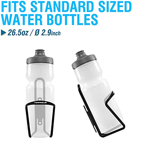 Lightweight Bike Water Bottle Holder with Stainless Bolts
