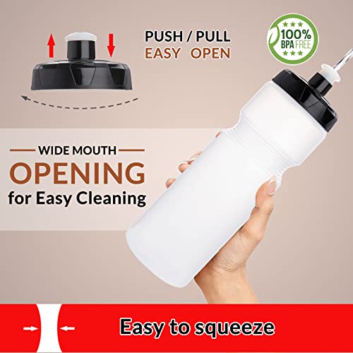 BPA-Free 24oz Clear Bike Water Bottle