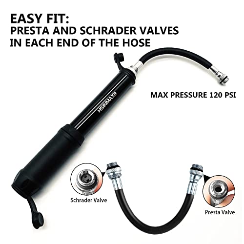 Aluminum Mini Bike Pump - 120PSI