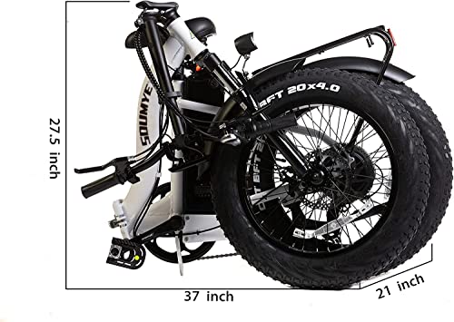 Folding 500W Electric Fat Tire E-Bike