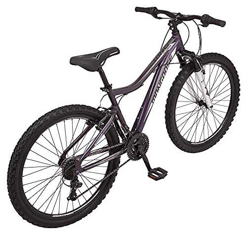 Mongoose Women's Mountain Bike, Purple, 26-Inch Wheels