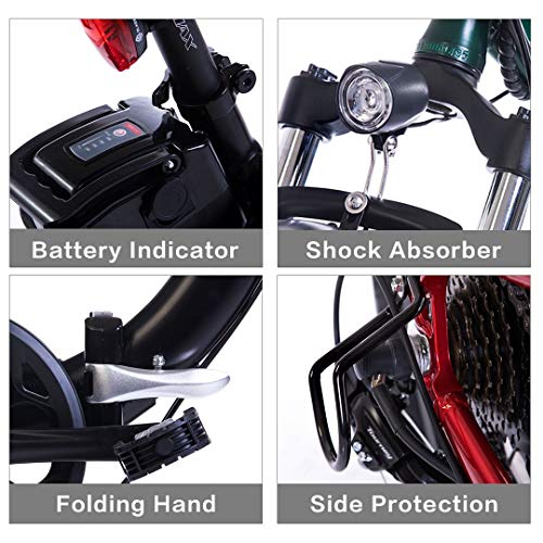 Folding 500W Electric Fat Tire E-Bike