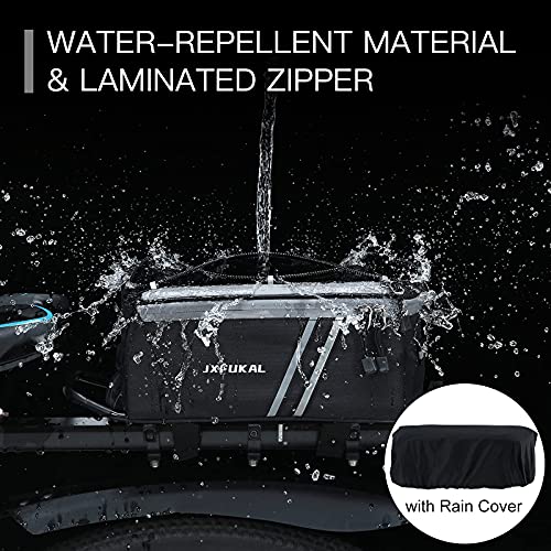 Waterproof Rear Bike Rack Pannier with Rain Cover