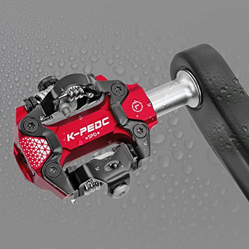 Dual-Sided Lightweight MTB Clipless Pedals with Cleats