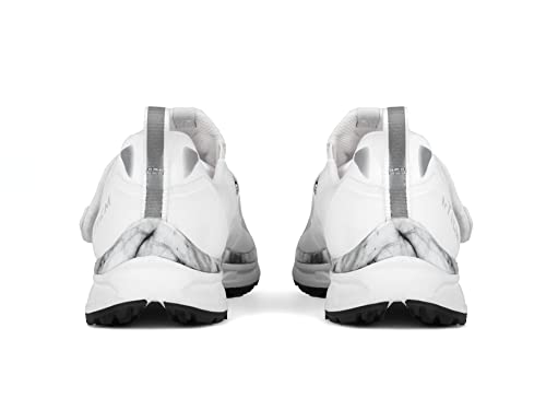 Women's White Marble Cycling Shoes - SPD Compatible