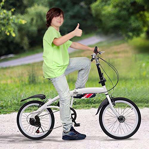 Folding Mountain Bike with 20" Wheels, 7-Speed