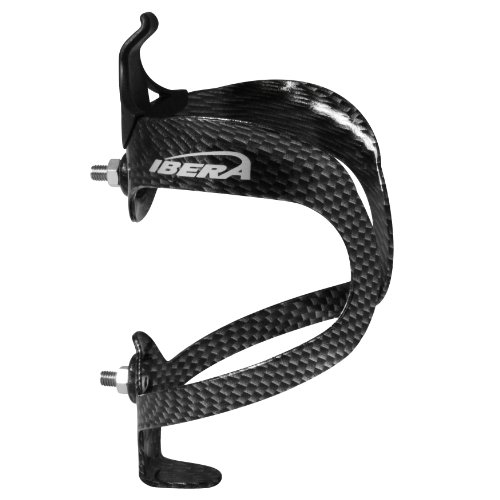 Ibera Lightweight Aluminum Bike Bottle Cage, Carbon