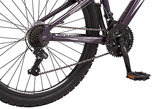 Mongoose Women's Mountain Bike, Purple, 26-Inch Wheels
