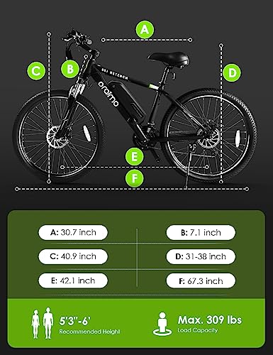 Oraimo 350W Electric Mountain Bike Shimano 21 Speed