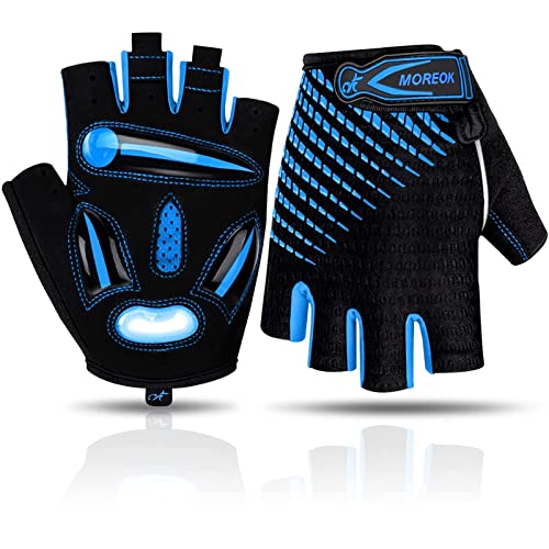Breathable Gel Padded Cycling Gloves for Men/Women - Blue