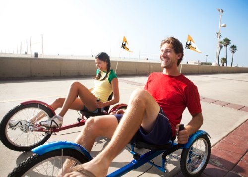 Red Recumbent Trike for Men & Women
