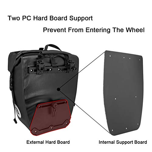 ROCKBROS Waterproof Bike Panniers - Black (x2)