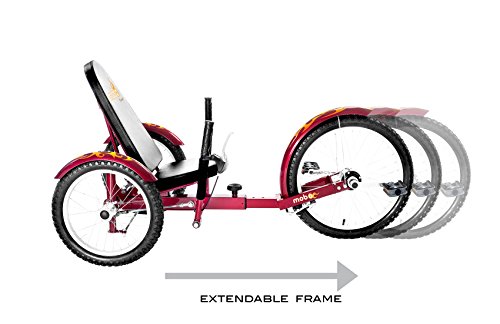 Red Recumbent Trike for Men & Women