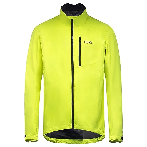 GORE WEAR Men's Gore-tex Cycling Jacket, Neon Yellow