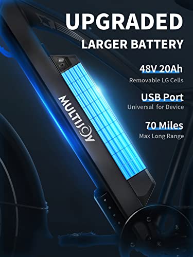 48V 20Ah Electric Mountain Bike, 750W Motor