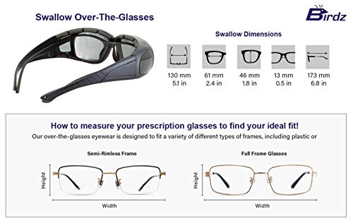 Swallow Fit Over Motorcycle Glasses (Clear)