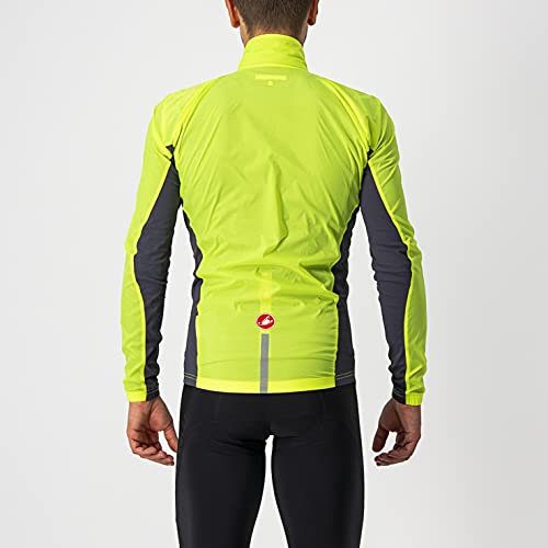 Castelli Squadra Stretch Jacket - Yellow/Gray - XL