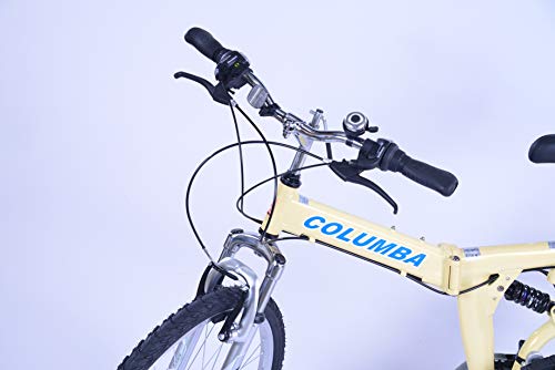 Columba 26" Folding Bike - 18 Speed Cream