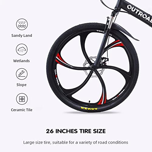 Folding 26 Inch Dual Suspension Mountain Bike