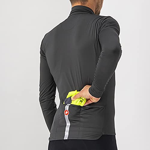 Castelli Squadra Stretch Jacket - Yellow/Gray - XL